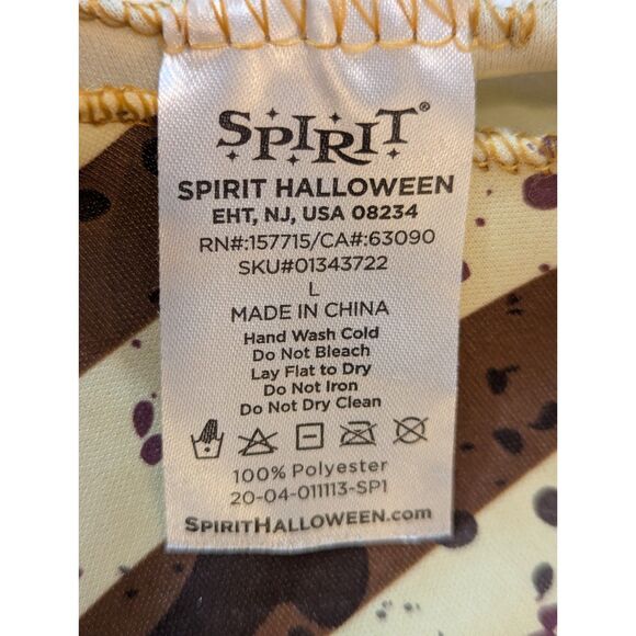 Spirit Halloween Deadly Bear Kids Costume L 12–14 Mask Gloves Overalls Shirt - Picture 4 of 9